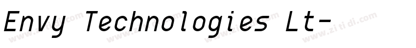 Envy Technologies Lt字体转换